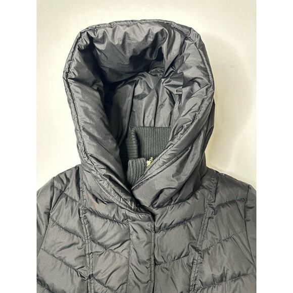Kensie Outerwear Black Long Puffer Coat W/ Oversized Hood SZ XL *No Belt* - Picture 14 of 16